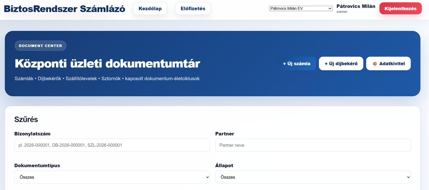 BiztosRendszer alkalmazás képernyőkép 4